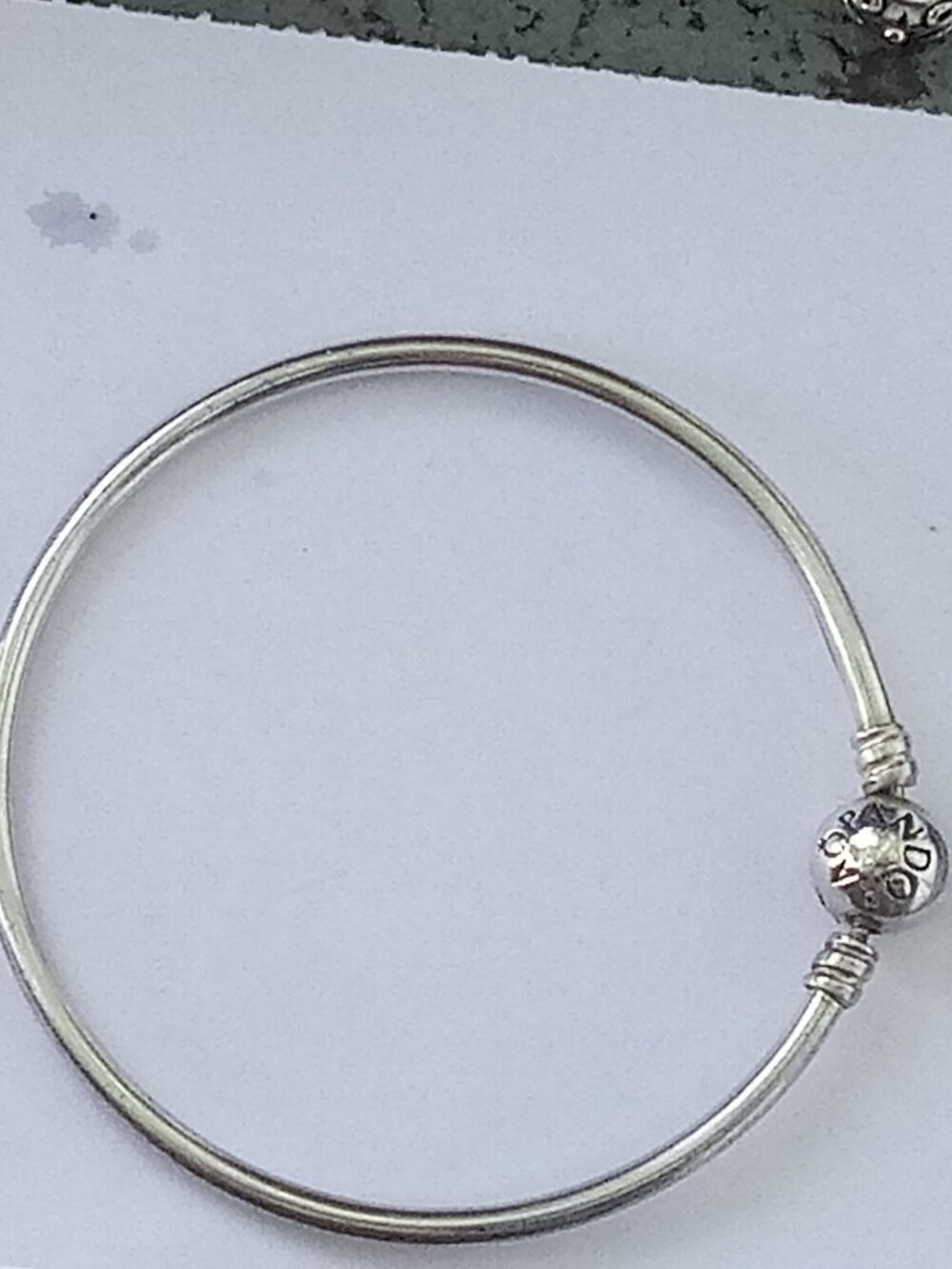 Pandora bangle sterling silver 7.5